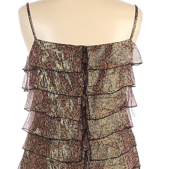 Adrianna Paisley metallic silk Cocktail Dr… - Picture 5 of 8